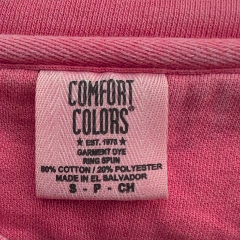 The Salty Dog Cafe Sweatshirt Crew Neck Size Small Stonewash Watermelon Pink - Picture 2 of 6